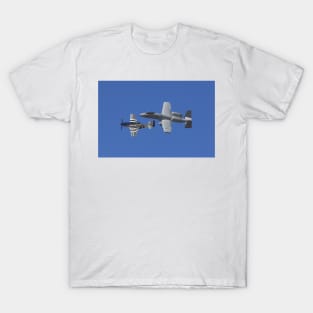 P-51 Mustang + A-10 Thunderbolt II Heritage Flight T-Shirt